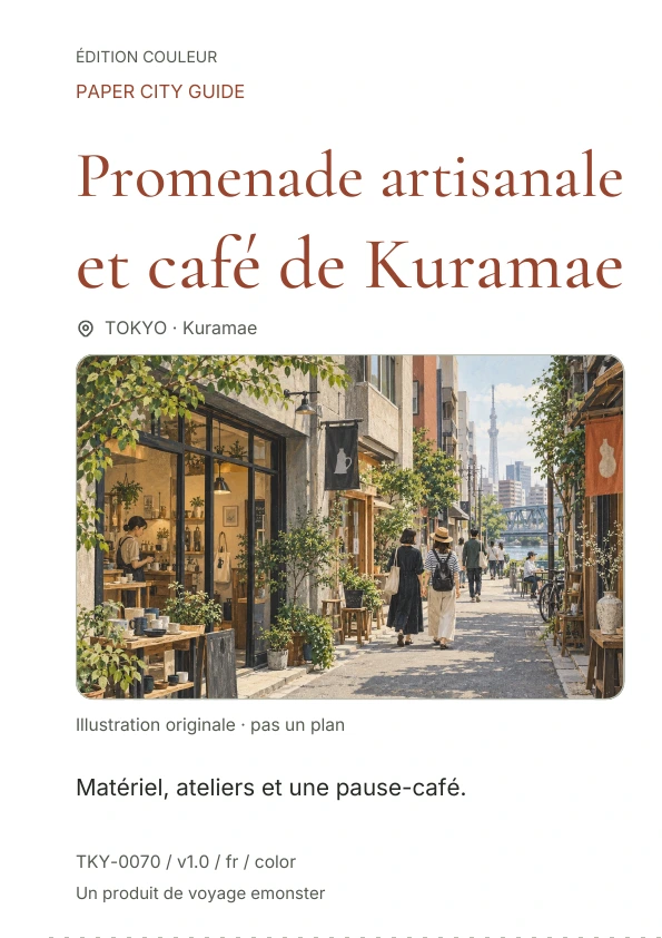 Promenade artisanale et café de Kuramae · Aperçu de la couverture