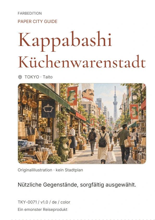 Kappabashi Küchenwarenstadt · Cover-Vorschau