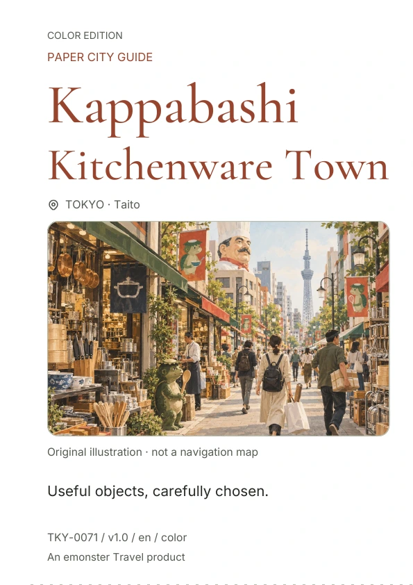 Kappabashi Kitchenware Town · Cover preview