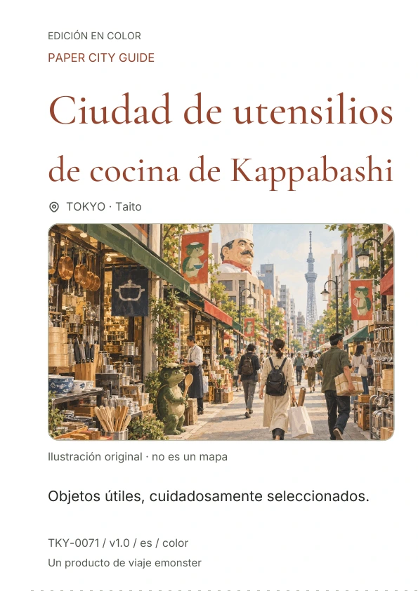 Ciudad de utensilios de cocina de Kappabashi · Vista previa de la portada