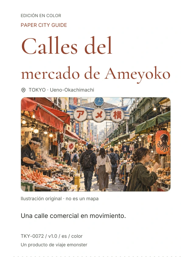 Calles del mercado de Ameyoko · Vista previa de la portada