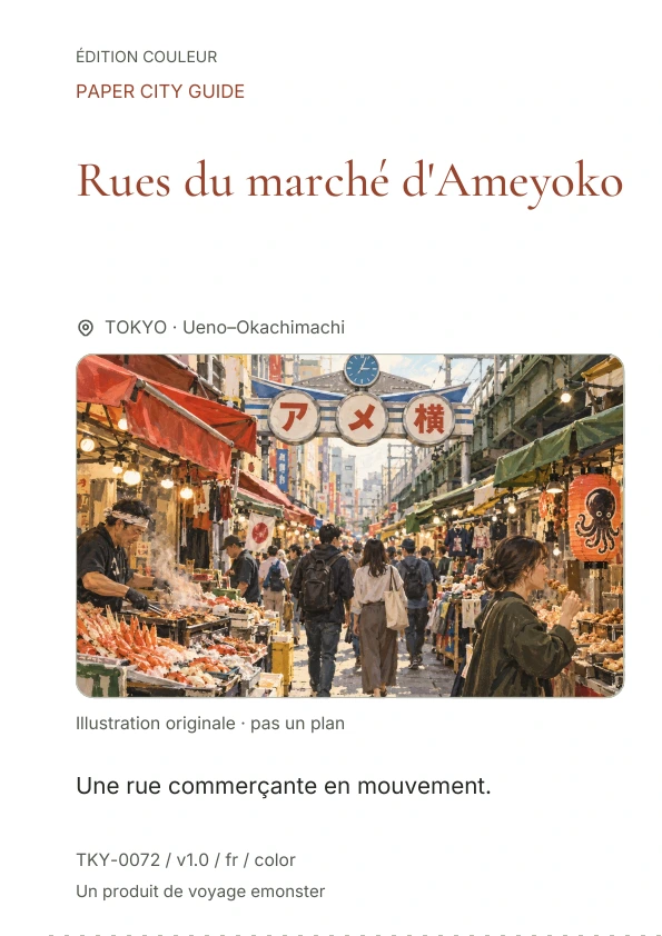 Rues du marché d'Ameyoko · Aperçu de la couverture