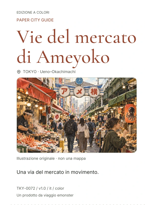 Vie del mercato di Ameyoko · Anteprima della copertina