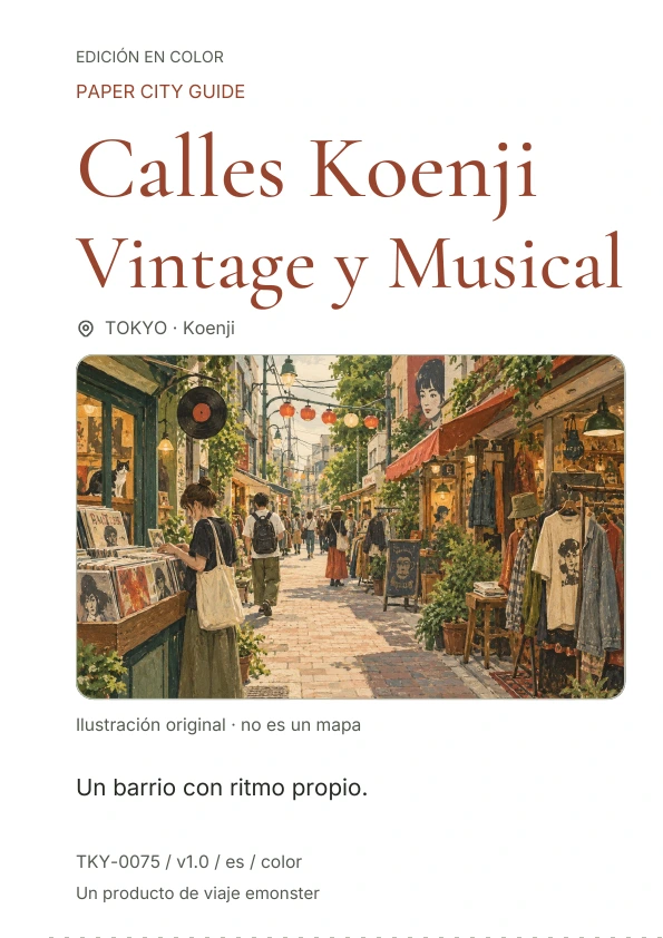 Calles Koenji Vintage y Musical · Vista previa de la portada