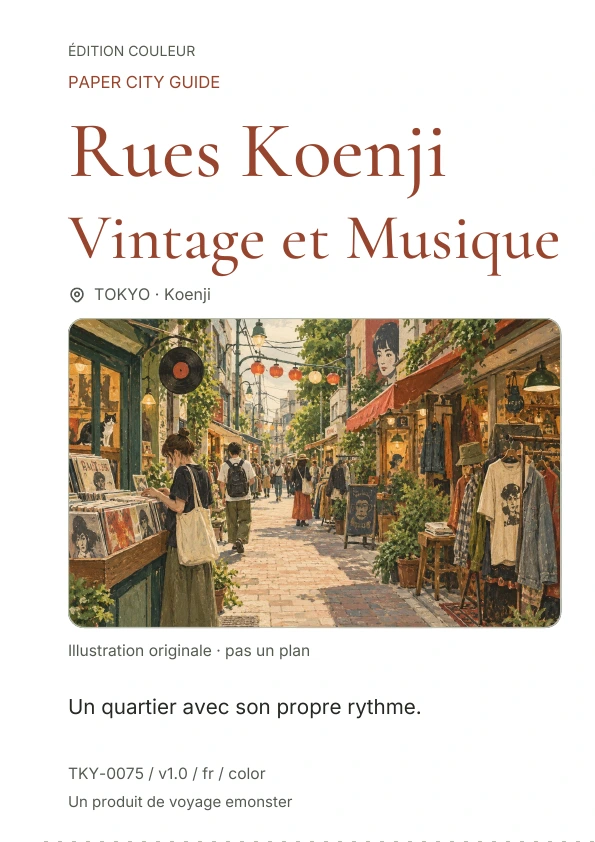 Rues Koenji Vintage et Musique · Aperçu de la couverture