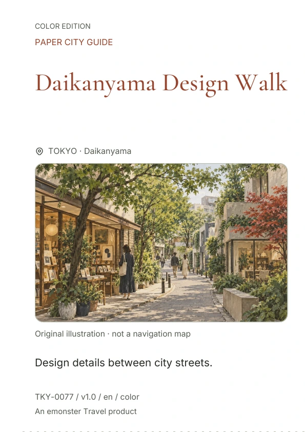 Daikanyama Design Walk · Cover preview