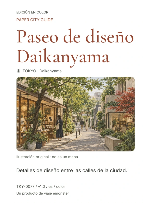 Paseo de diseño Daikanyama · Vista previa de la portada