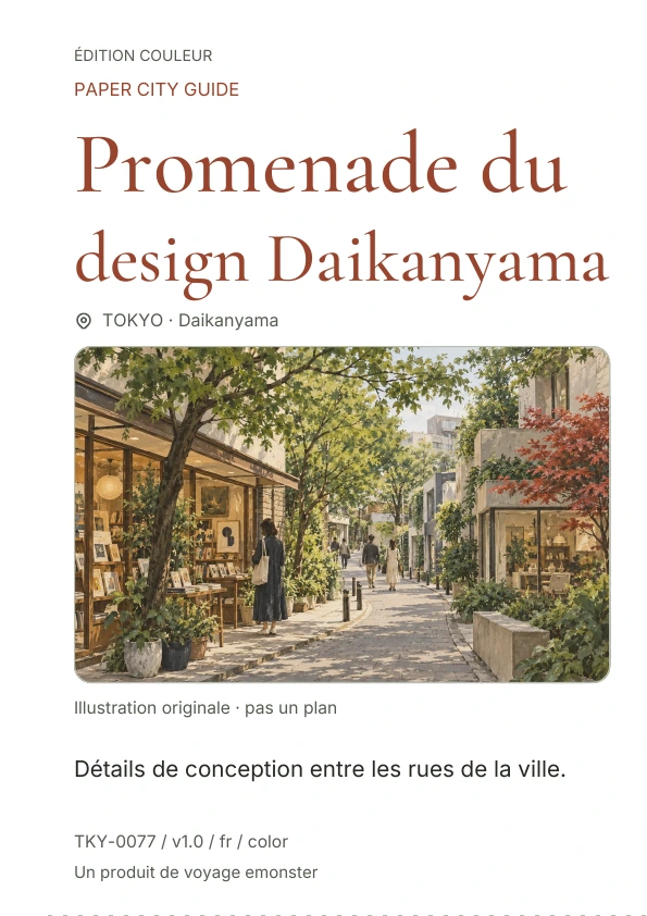 Promenade du design Daikanyama · Aperçu de la couverture