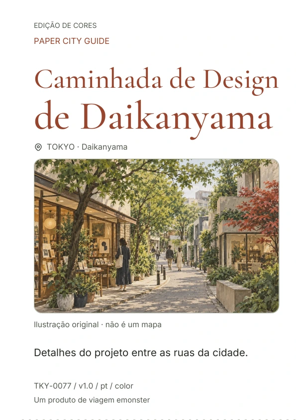 Caminhada de Design de Daikanyama · Prévia da capa
