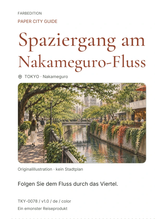 Spaziergang am Nakameguro-Fluss · Cover-Vorschau