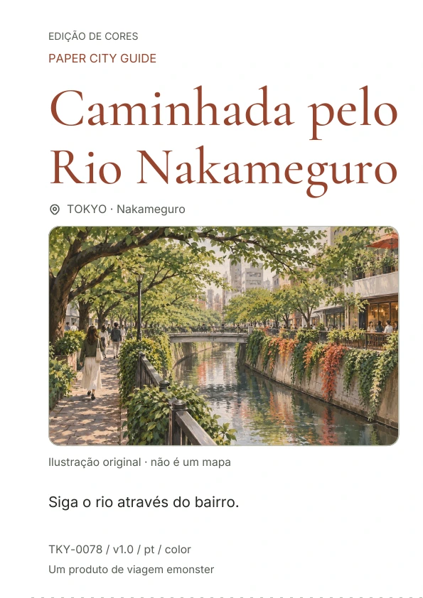 Caminhada pelo Rio Nakameguro · Prévia da capa