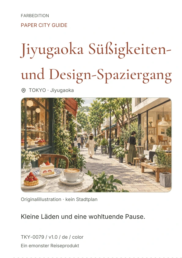 Jiyugaoka Süßigkeiten- und Design-Spaziergang · Cover-Vorschau