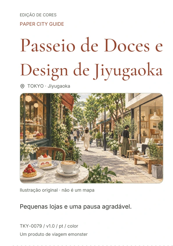 Passeio de Doces e Design de Jiyugaoka · Prévia da capa
