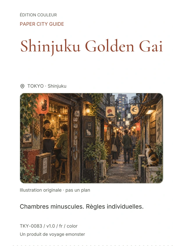 Shinjuku Golden Gai · Aperçu de la couverture