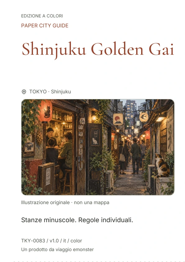 Shinjuku Golden Gai · Anteprima della copertina