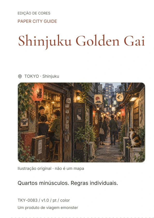 Shinjuku Golden Gai · Prévia da capa