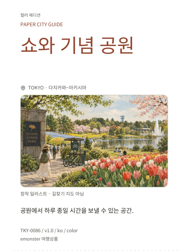 쇼와 기념 공원 · 표지 미리보기