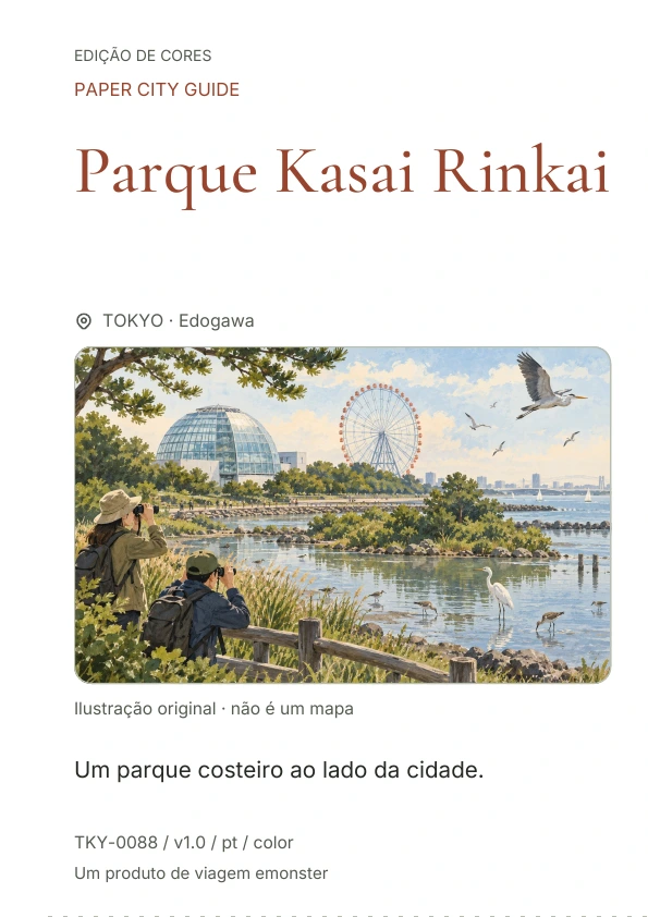 Parque Kasai Rinkai · Prévia da capa