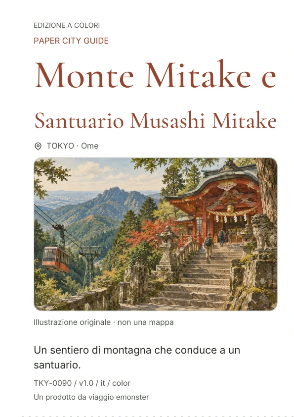 Monte Mitake e Santuario Musashi Mitake · Anteprima della copertina