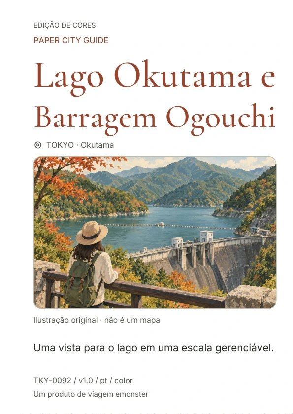 Lago Okutama e Barragem Ogouchi · Prévia da capa