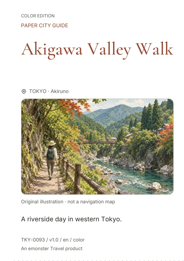 Akigawa Valley Walk · Cover preview