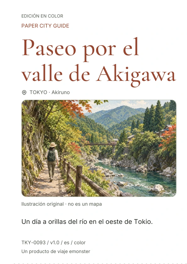 Paseo por el valle de Akigawa · Vista previa de la portada