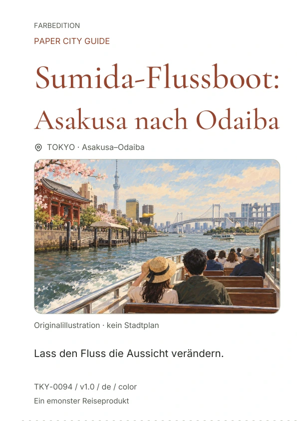 Sumida-Flussboot: Asakusa nach Odaiba · Cover-Vorschau