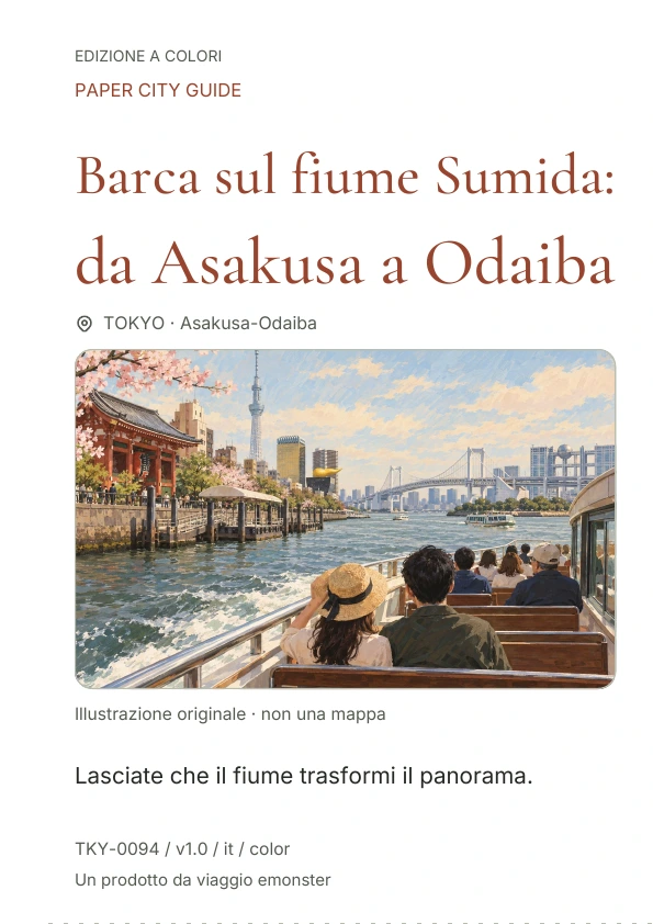 Barca sul fiume Sumida: da Asakusa a Odaiba · Anteprima della copertina