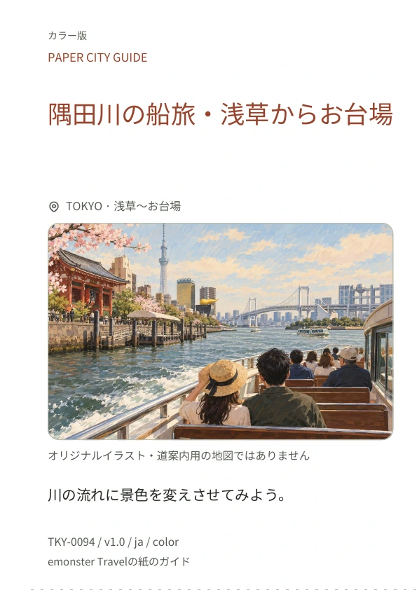 隅田川の船旅・浅草からお台場 · 表紙のプレビュー