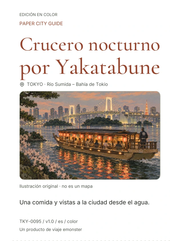 Crucero nocturno por Yakatabune · Vista previa de la portada