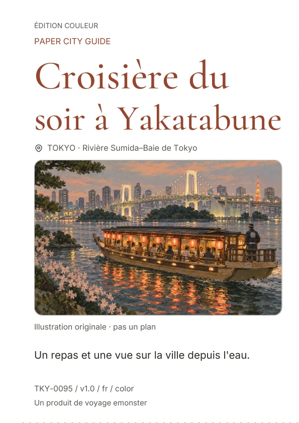 Croisière du soir à Yakatabune · Aperçu de la couverture