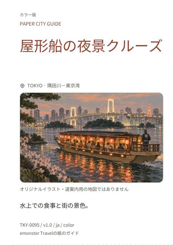 屋形船の夜景クルーズ · 表紙のプレビュー