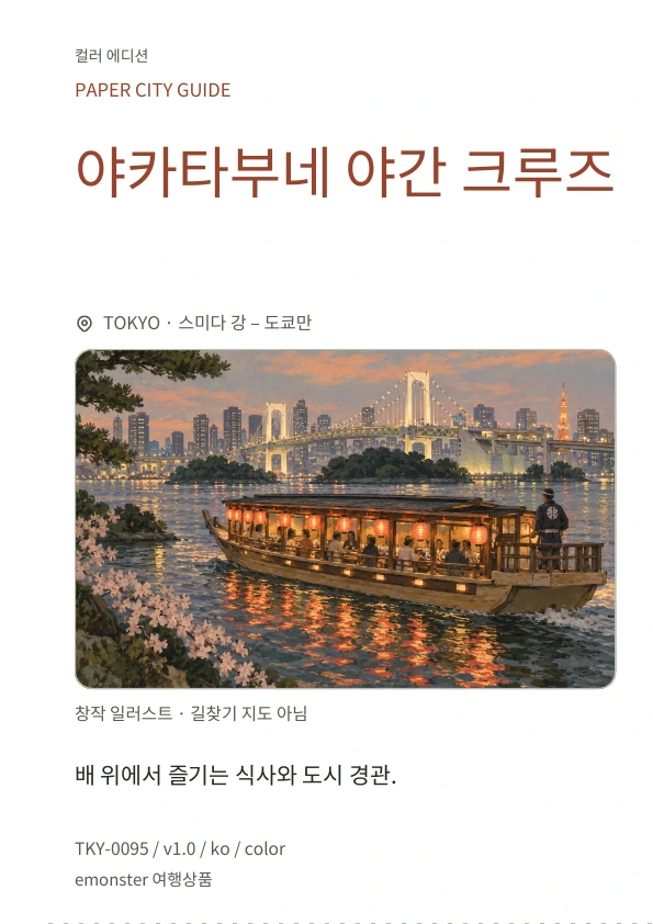 야카타부네 야간 크루즈 · 표지 미리보기
