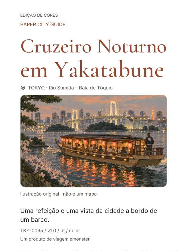 Cruzeiro Noturno em Yakatabune · Prévia da capa