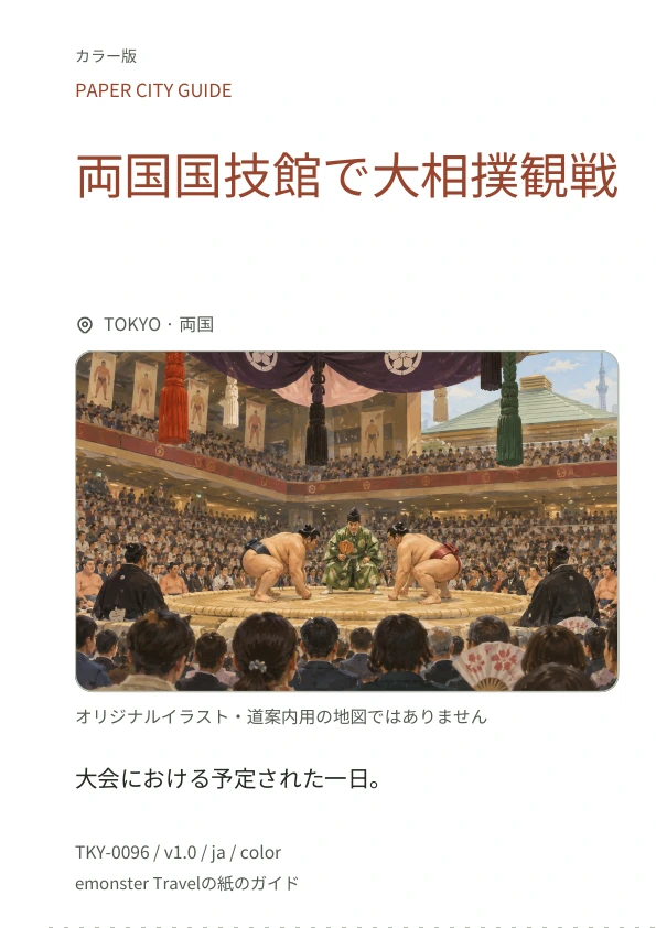 両国国技館で大相撲観戦 · 表紙のプレビュー