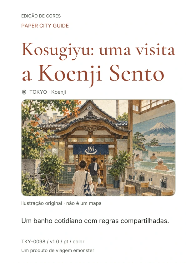 Kosugiyu: uma visita a Koenji Sento · Prévia da capa