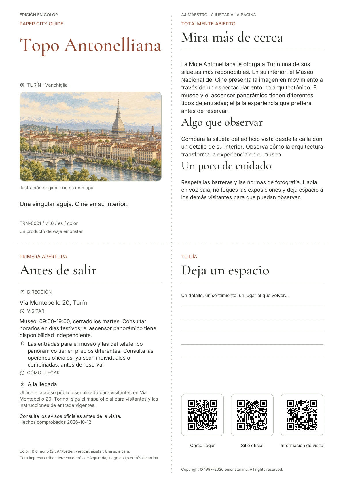 Portada real de la guía Topo Antonelliana · Edición en color